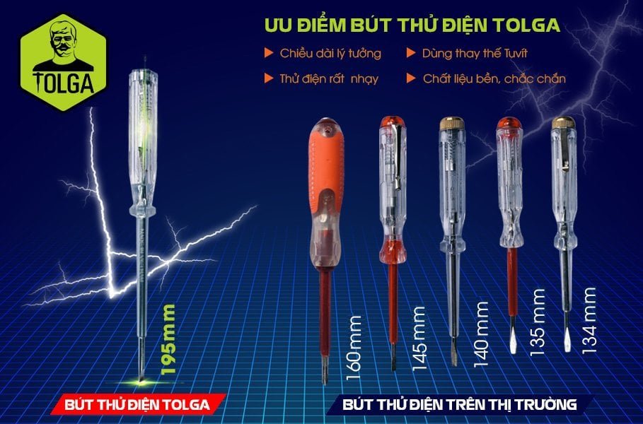 Bút thử điện đa năng TOLGA VIỆT NAM 